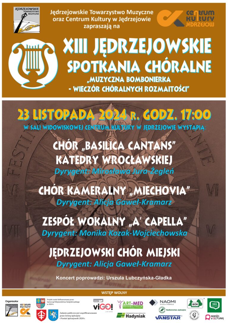 Read more about the article [2024-11-23,24] XIII Jędrzejowskie Spotkania Chóralne